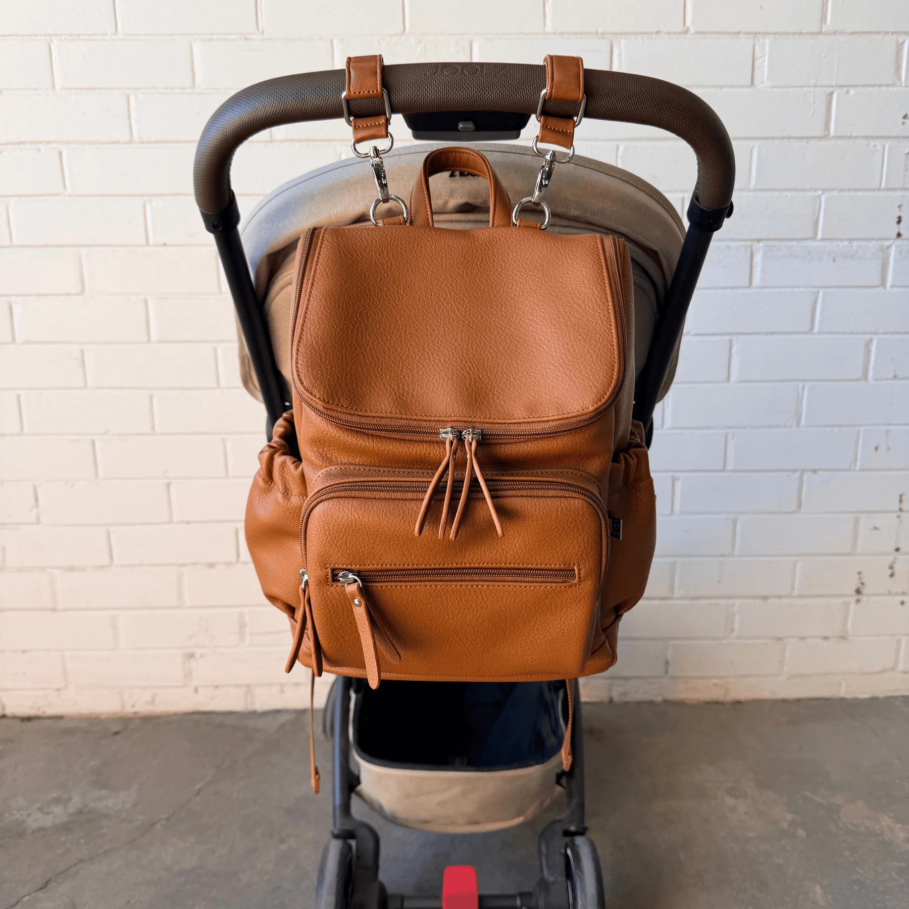 Vegan Leather Stroller Strap Set - Image 4