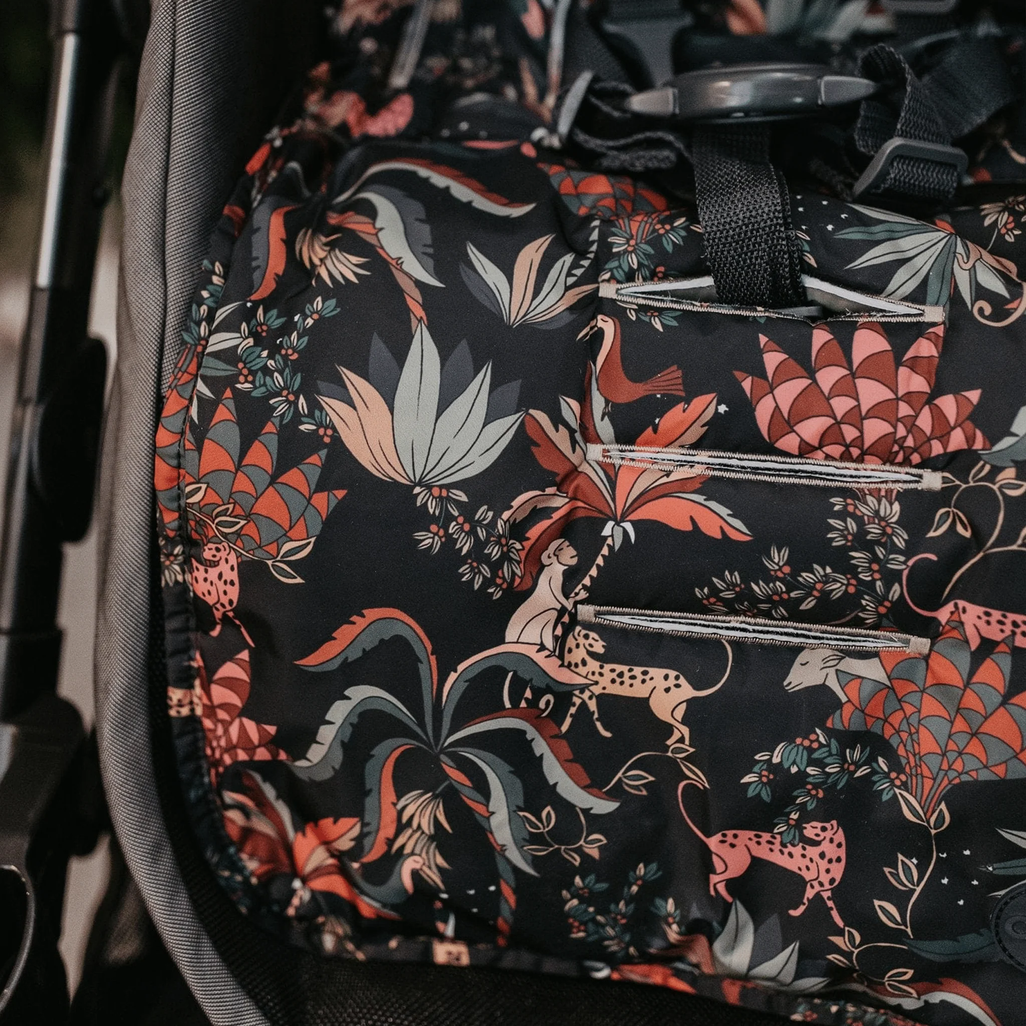Reversible Pram Liner - Jungle - Image 3